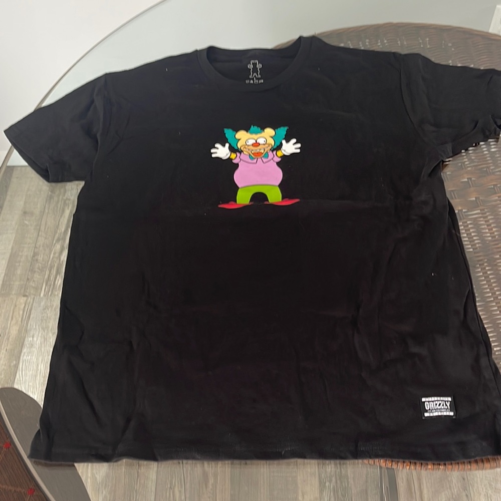 BRAND NEW NEVER WORN BLACK KRUSTY THE BEAR TEE SHIRT VERY RARE!